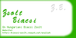 zsolt biacsi business card